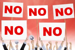 Crowds of people protested against environment pollution in outdoor